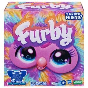 Furby Tie-Dye: Interactive Animal Figure, 9"